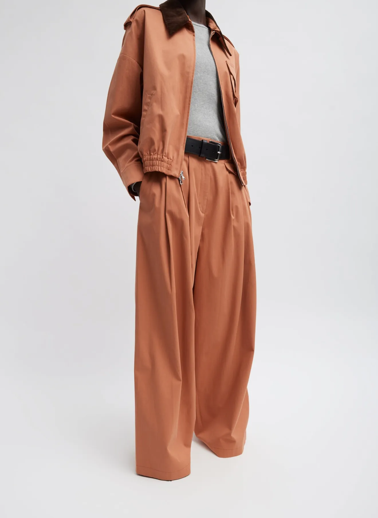 Best Sale Bio Twill Bomber Jacket With Removable Corduroy Collar Jackets & Outerwear