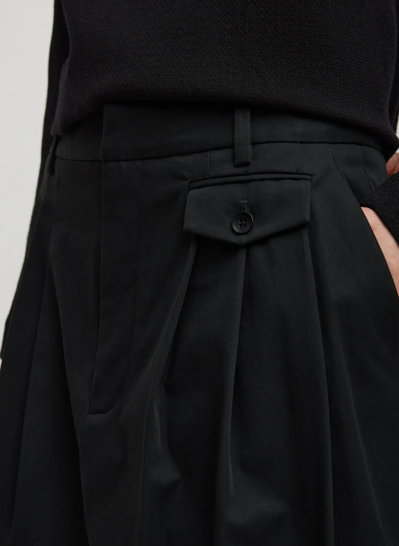 Outlet Bio Twill Triple Pleat Skirt Skirts