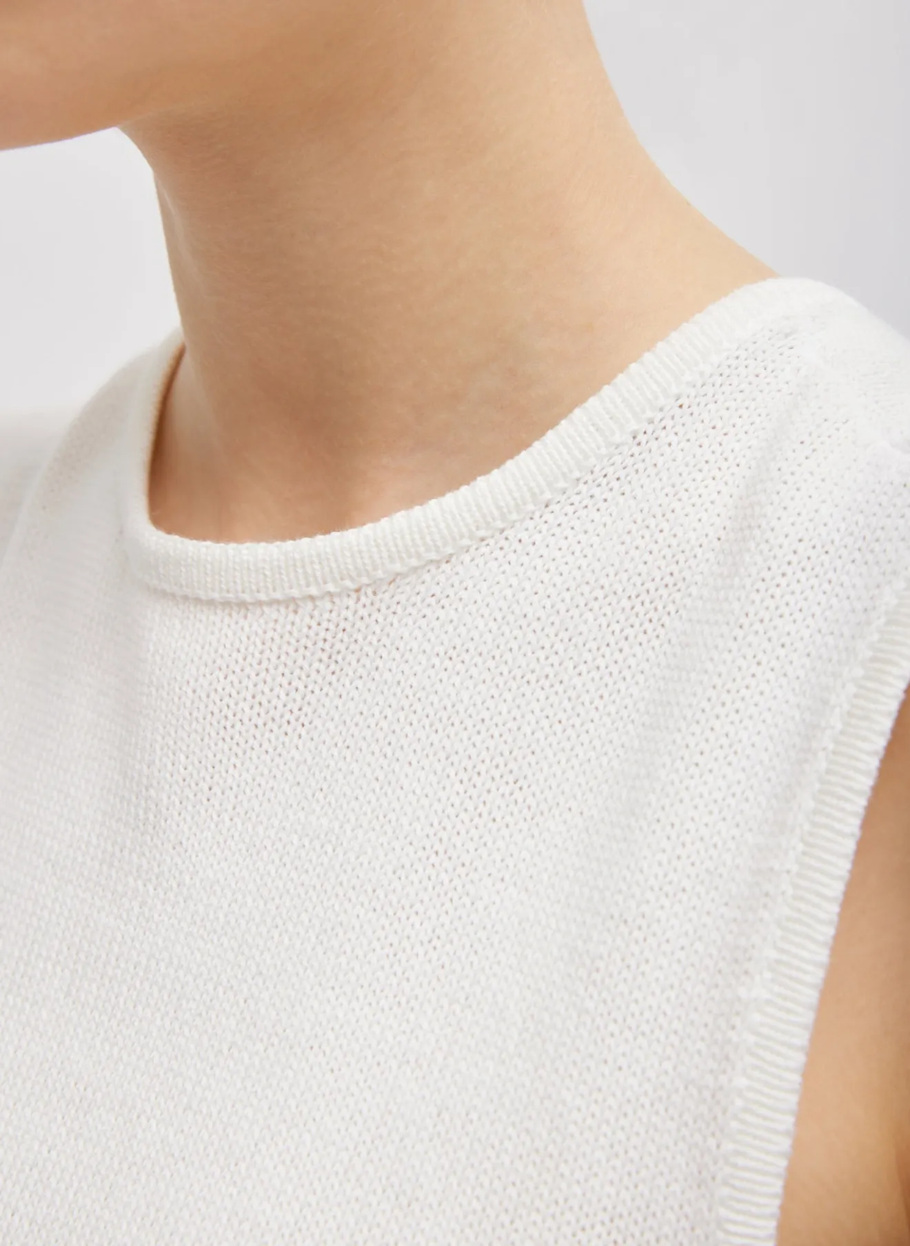 Shop Cotton Criss Cross Sleeveless Sweater Knitwear & Sweatshirts