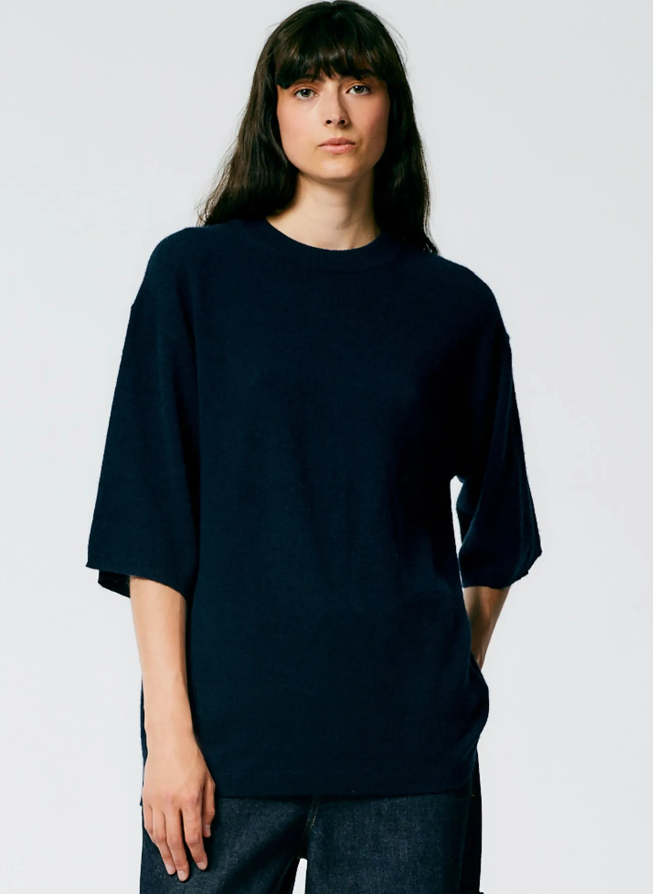 Best Feather Weight Cashmere Oversized Easy T-Shirt Knitwear & Sweatshirts | Fundamentals