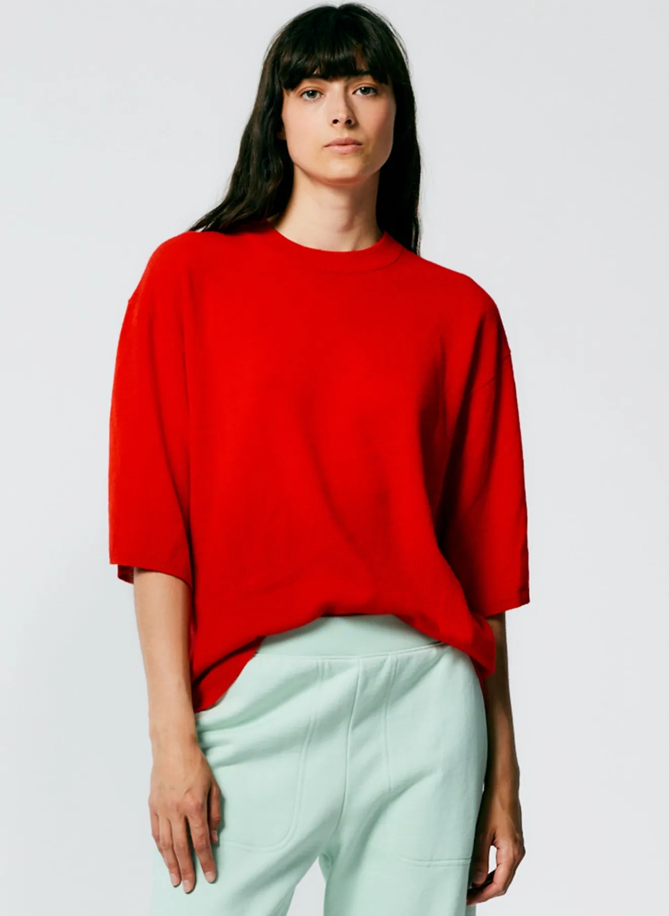 Outlet Feather Weight Cashmere Oversized Easy T-Shirt Knitwear & Sweatshirts | Fundamentals