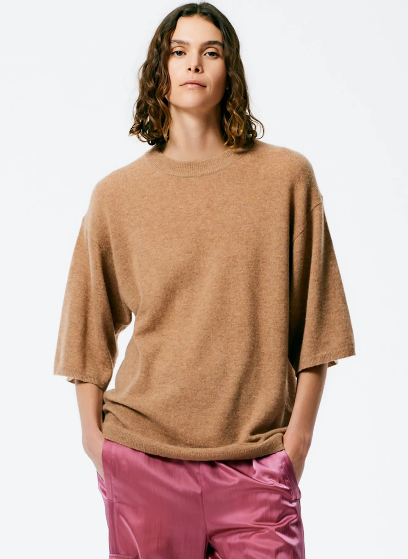 Best Sale Feather Weight Cashmere Oversized Easy T-Shirt Knitwear & Sweatshirts | Fundamentals