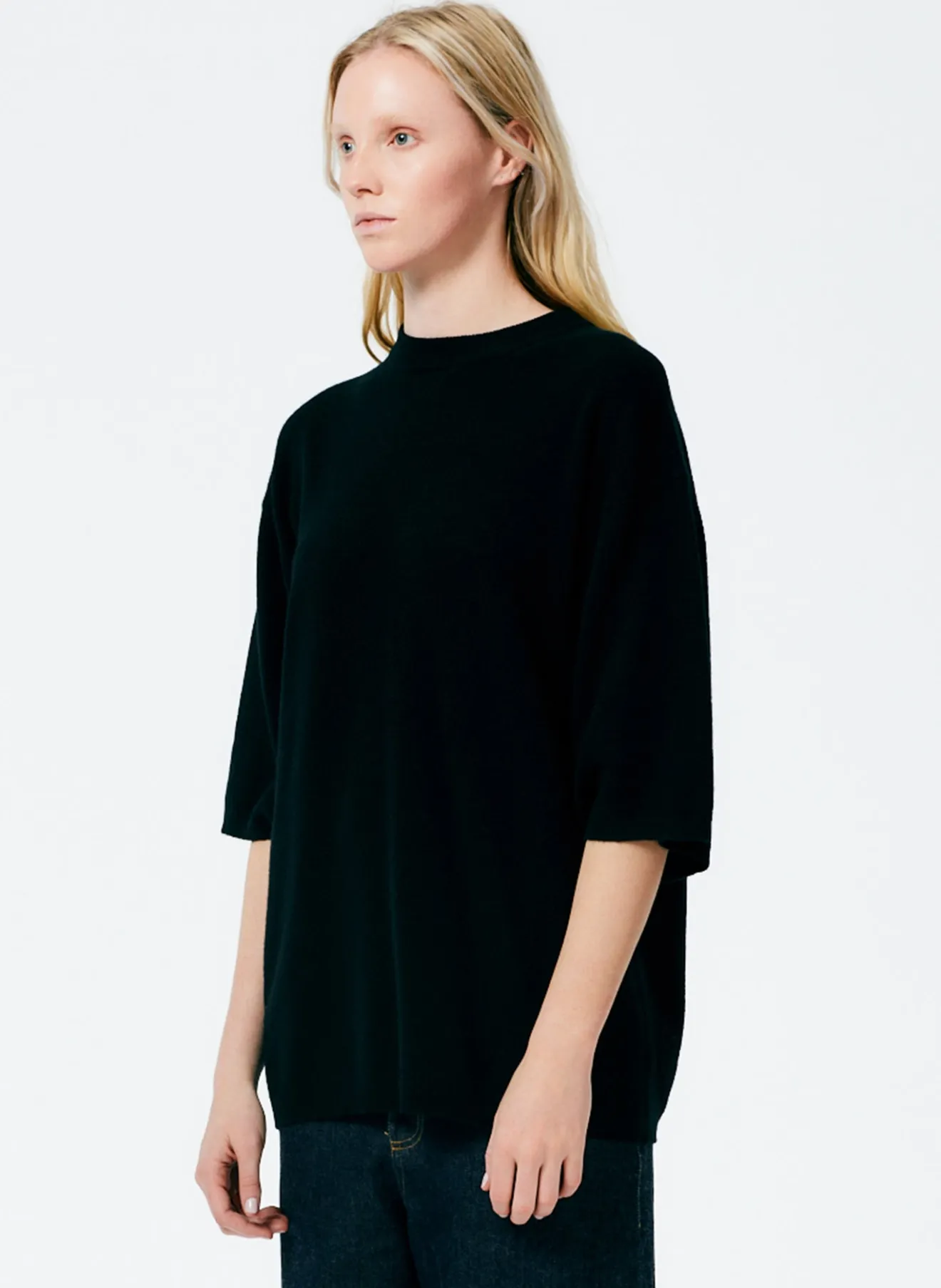 Sale Feather Weight Cashmere Oversized Easy T-Shirt Knitwear & Sweatshirts | Fundamentals