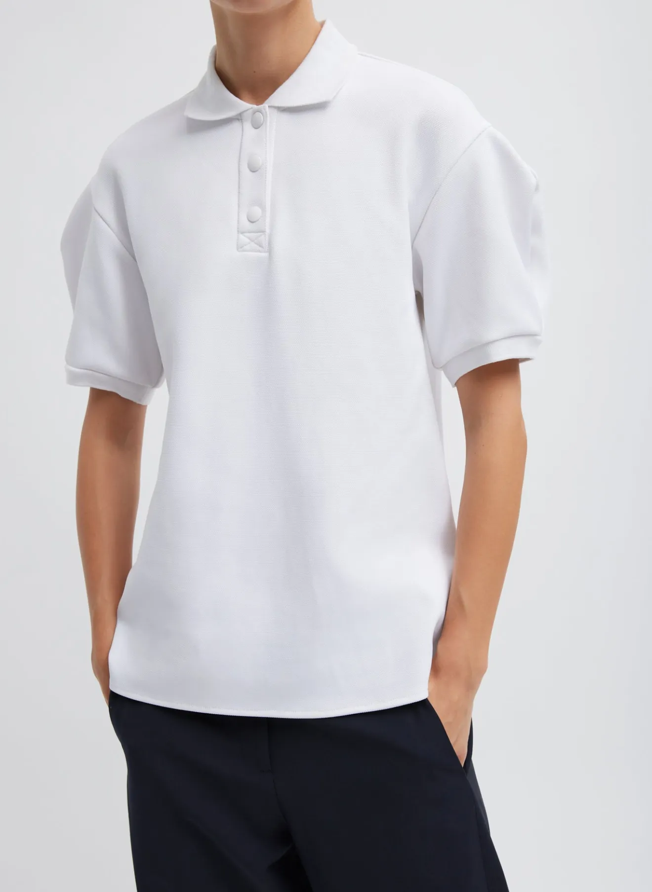 Sale Luxe Pique Polo Shirt Tops