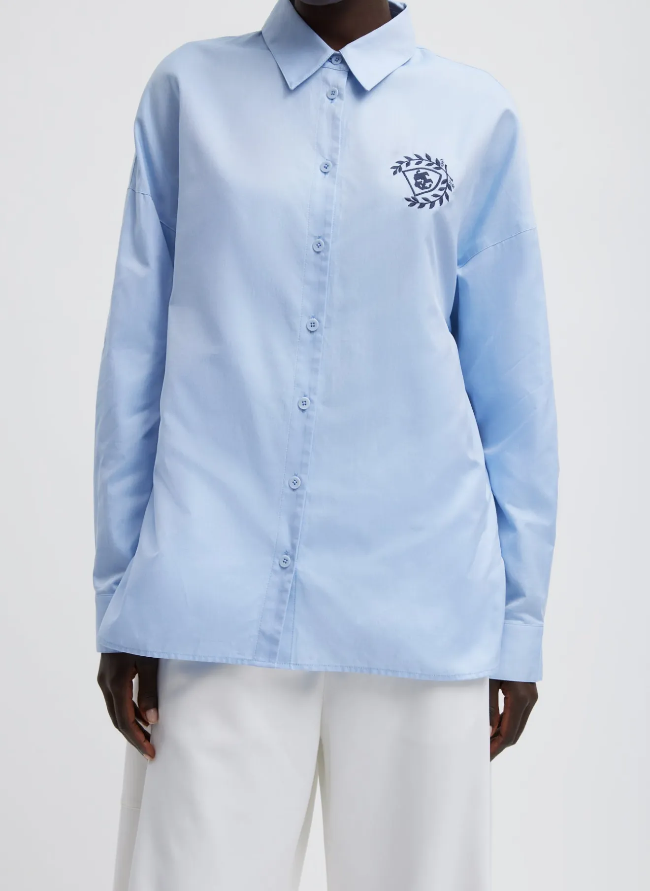 Best Sale Oxford Shirting Crest Gabe Oversized Shirt Tops