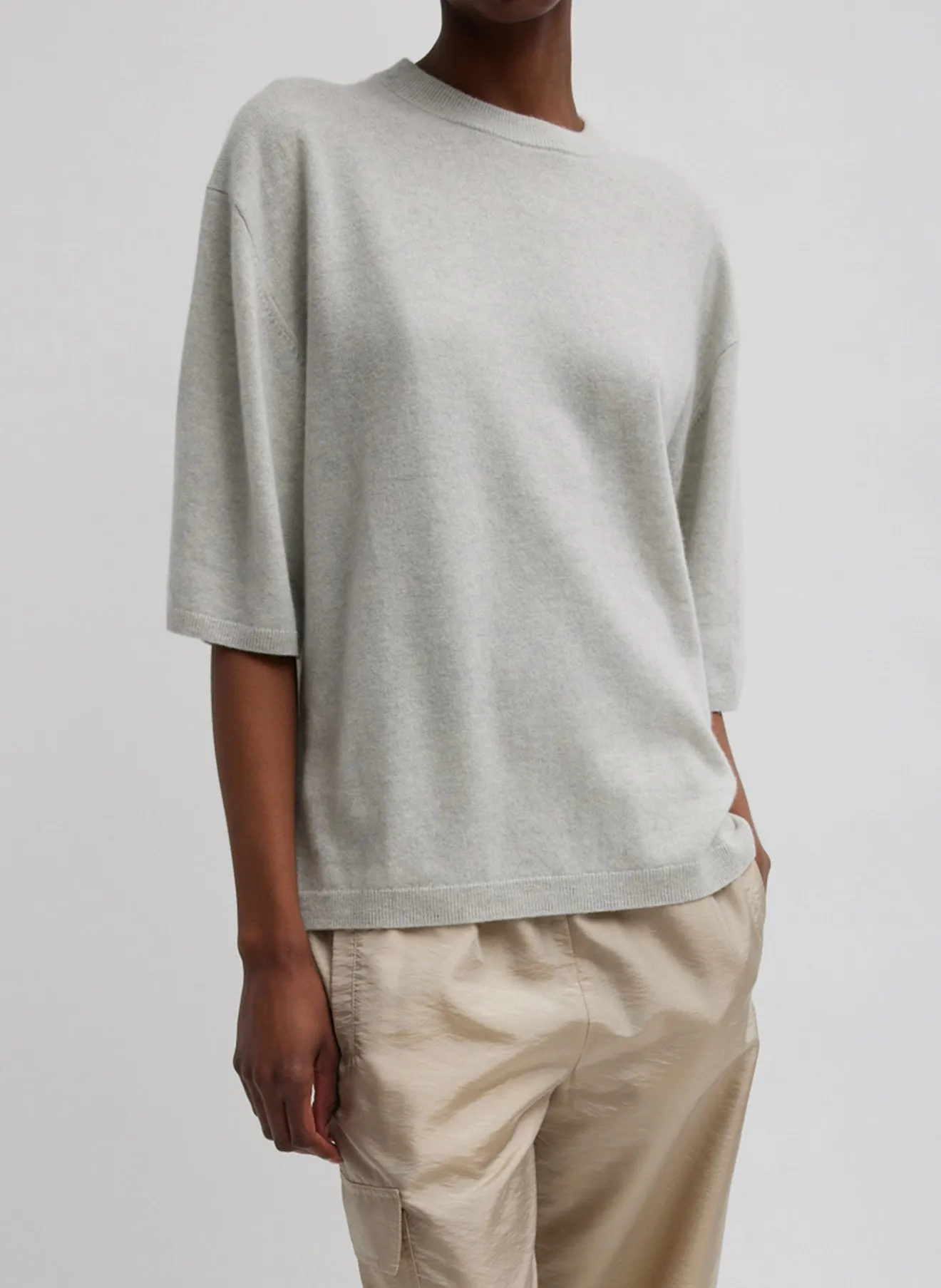 Store Washable Cashmere Oversized Easy T-Shirt Knitwear & Sweatshirts | Tops