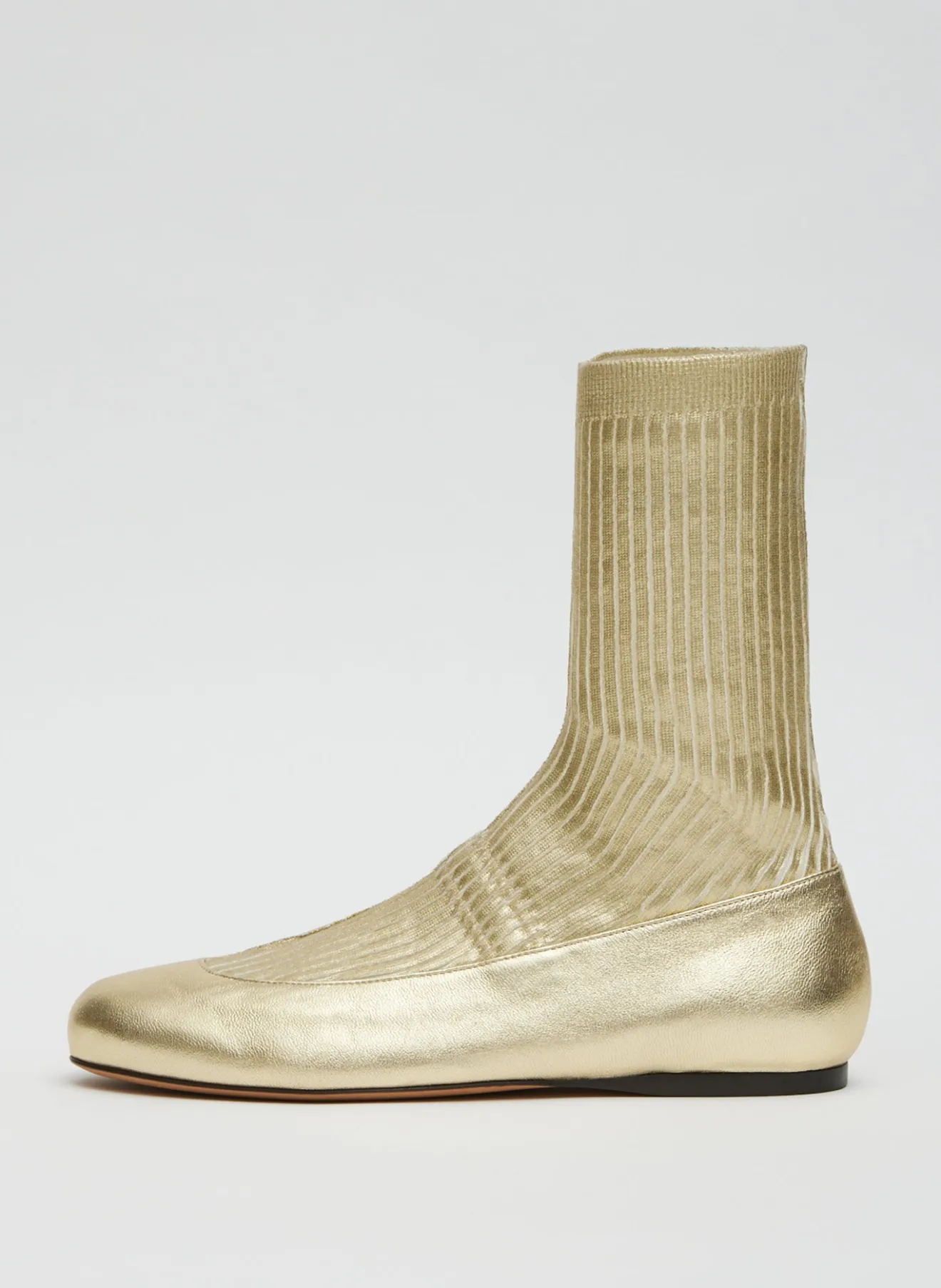 Outlet Borg Metallic Sock Shoe Boots