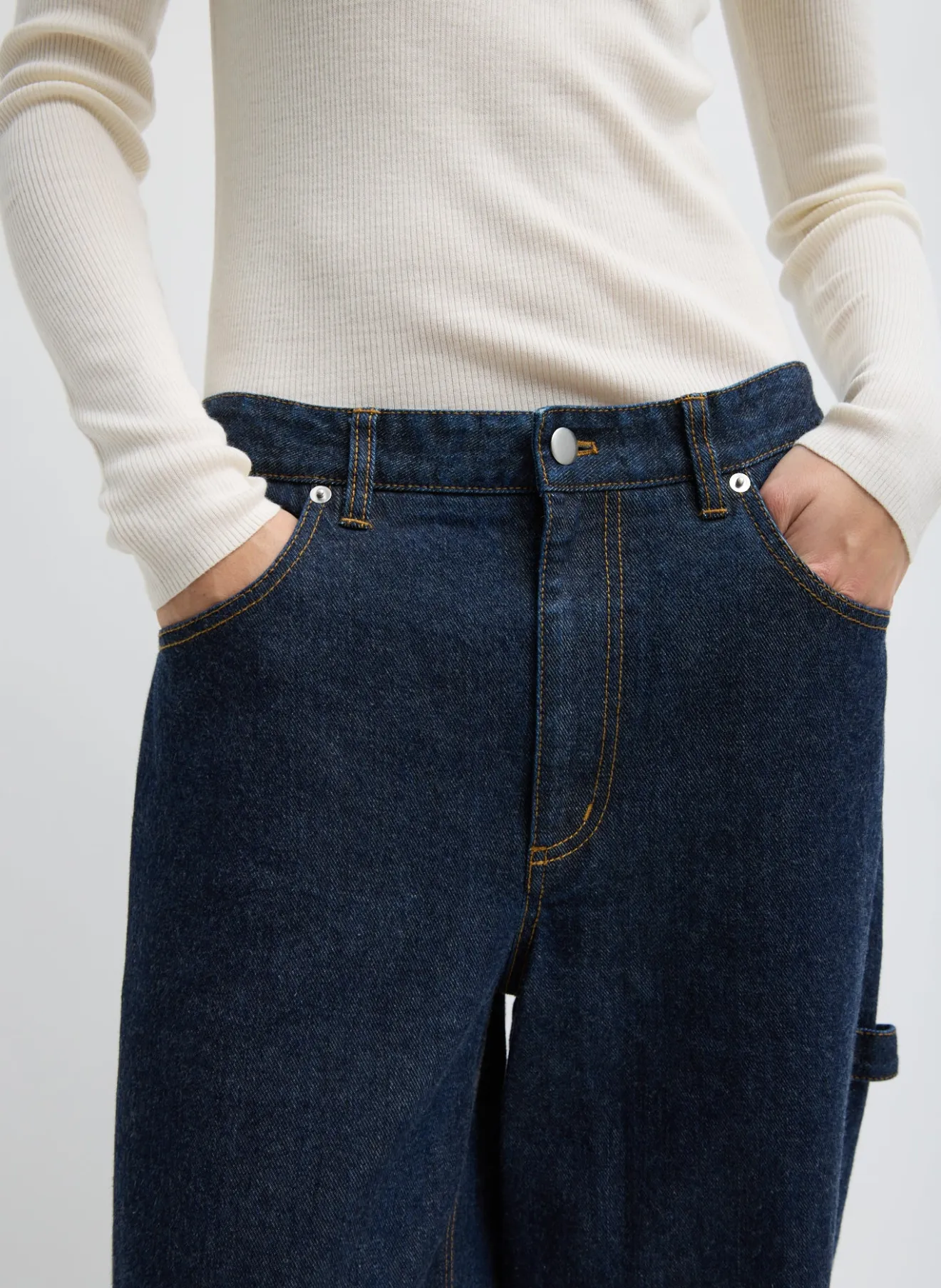 New Indigo Denim Slouchy Carpenter Jean Denim | Fundamentals