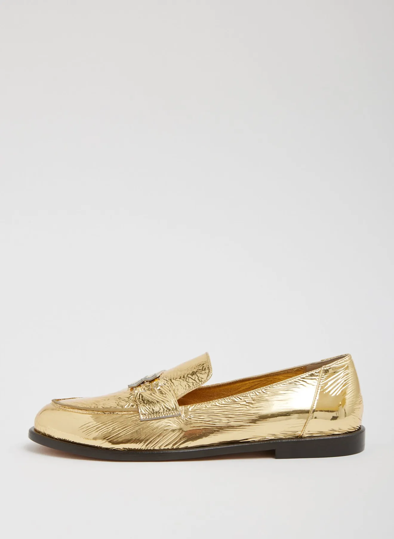 Shop Nacho Metallic Loafer Flats