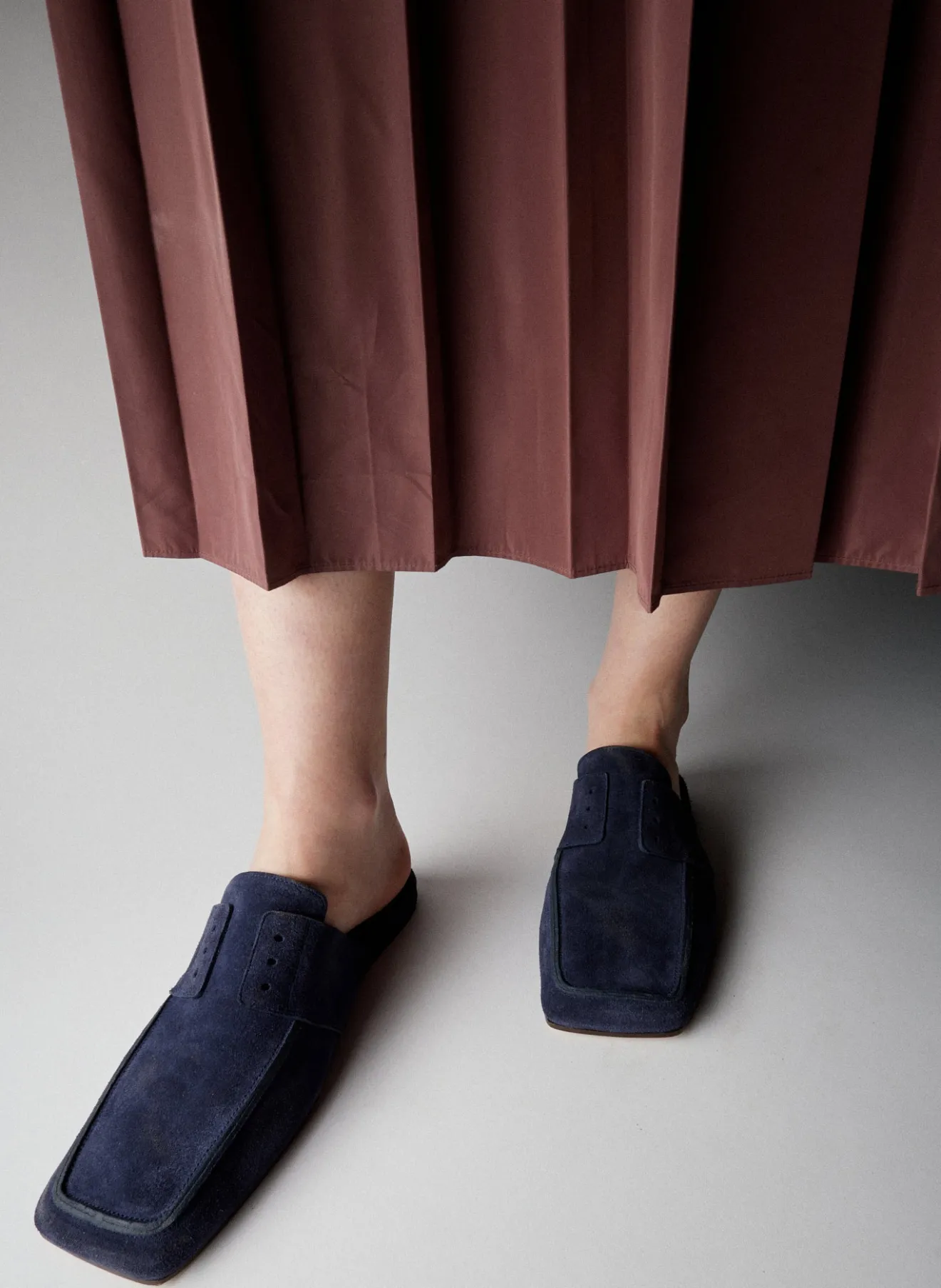 Store Suede Granger Slide Flats