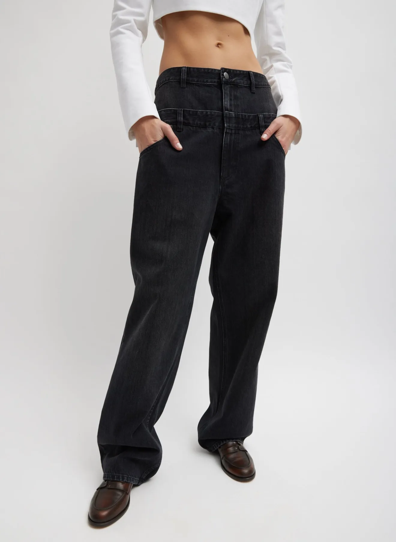 Cheap Vintage Denim Double Waisted Slouchy Carpenter Jean Denim | Pants & Shorts