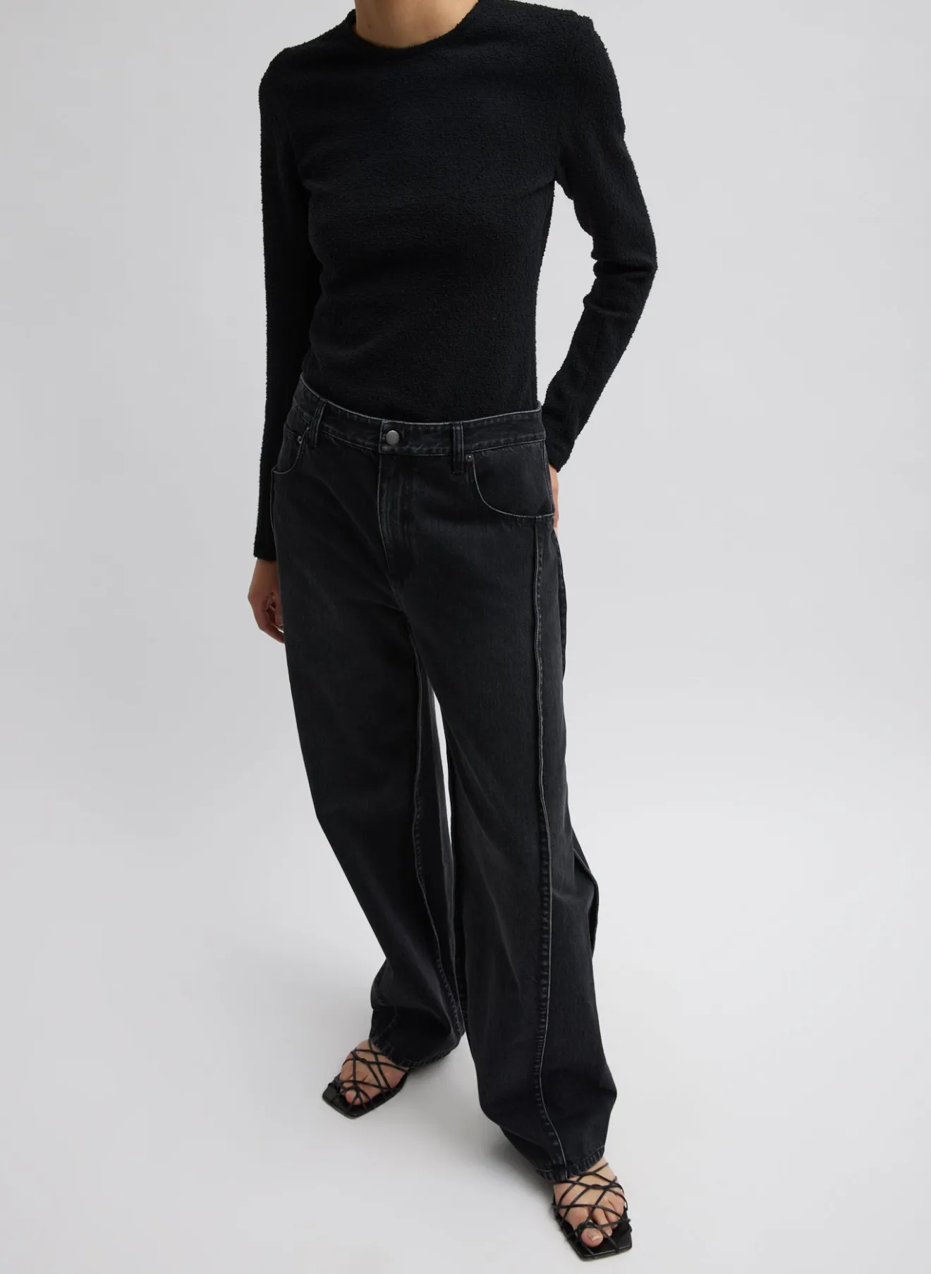 New Vintage Black Denim Tuck Jean Denim | Pants & Shorts
