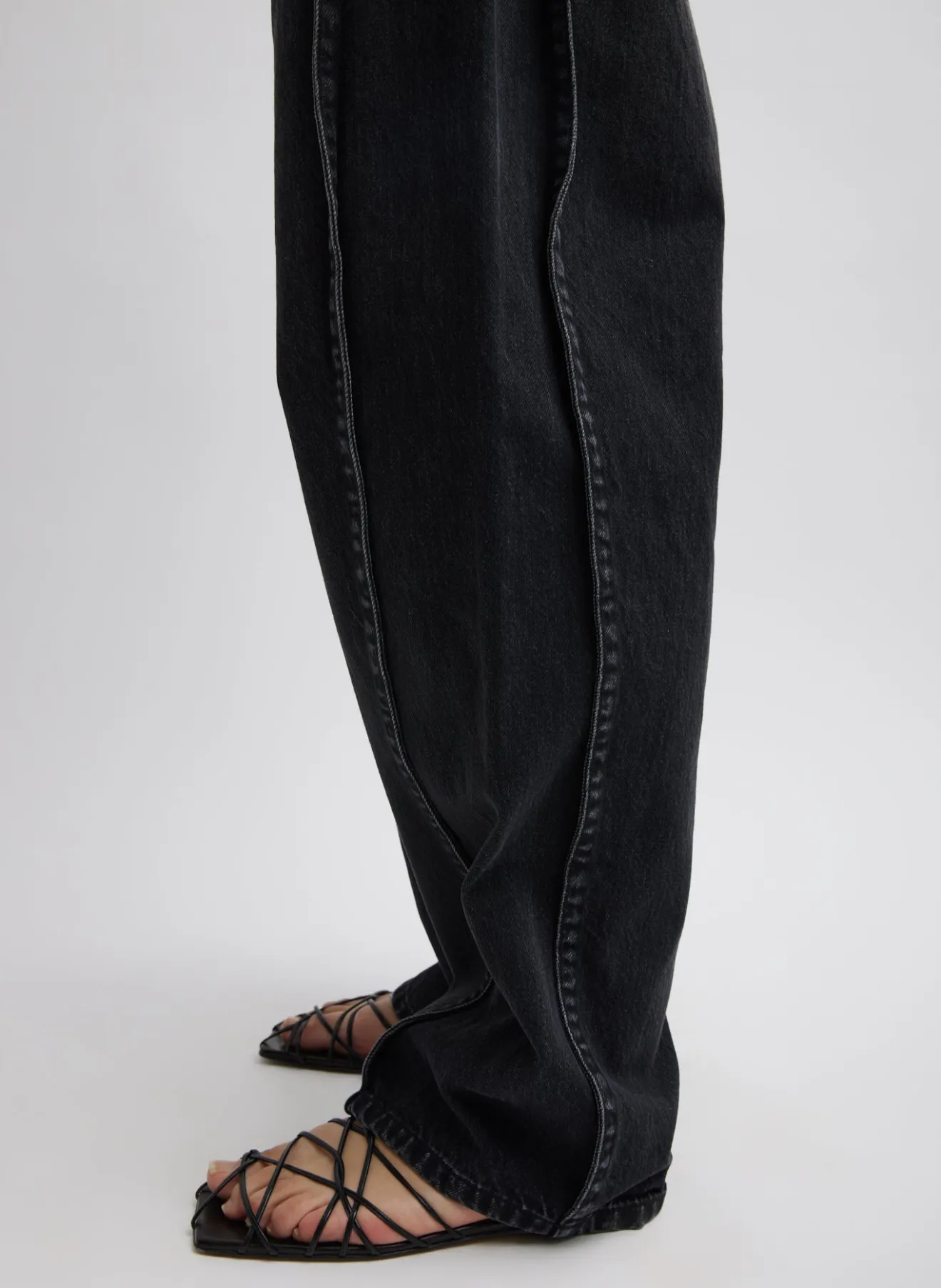 New Vintage Black Denim Tuck Jean Denim | Pants & Shorts