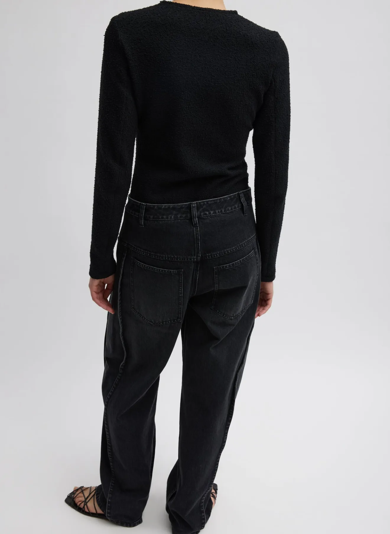 New Vintage Black Denim Tuck Jean Denim | Pants & Shorts